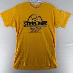0889 Large Vintage 1980 Pittsburgh Steelers Super Bowl XIV T-Shirt